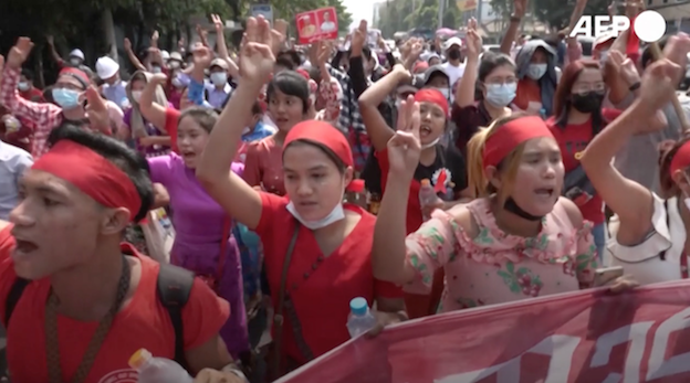 Updated At Least Three Dead As Myanmar Protests Continue After Overnight Violence